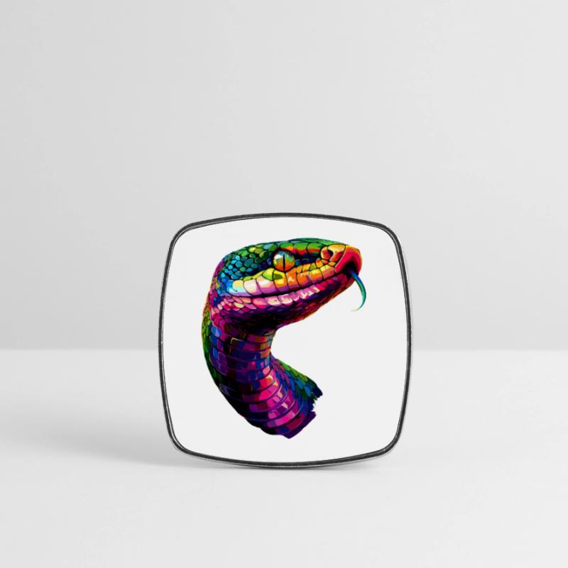 snake, python, cobra, rattlesnake, snakes Square fridge magnet
