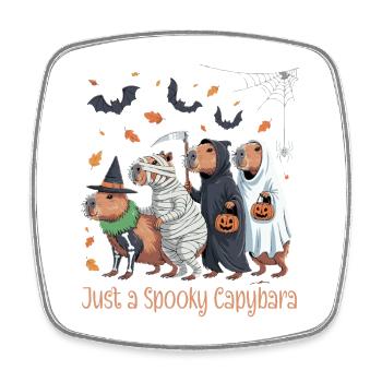 Capybara Halloween Kostüm - Viereckiger Kühlschrankmagnet - Weiß - Vorne