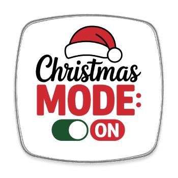 Christmas-Lovely Volcano Design - Square fridge magnet - white - Front