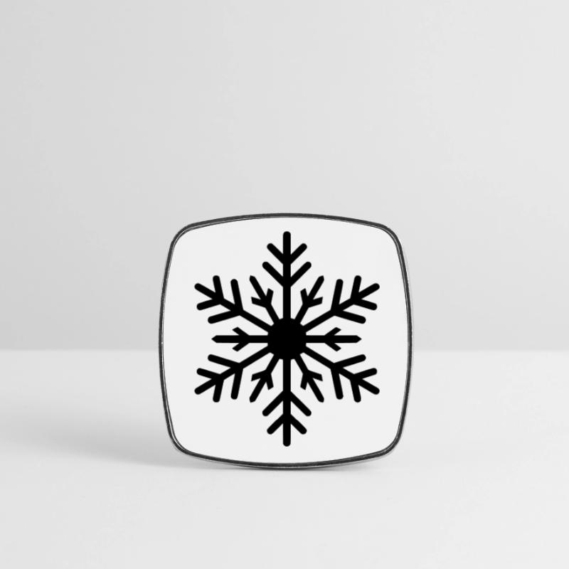 Flocon de neige, cristal de glace, couleur variable Magnet carré