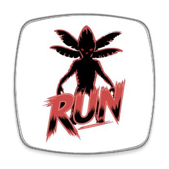 Ausreißer Spinne Graffiti Design - Viereckiger Kühlschrankmagnet - Weiß - Vorne