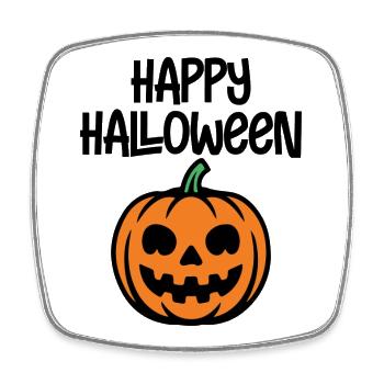 Joyeux halloween - Magnet carré - blanc - Devant