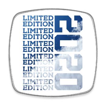 6 ANS ÉDITION LIMITÉE 6E ANNIVERSAIRE 2020 - Magnet carré - blanc - Devant