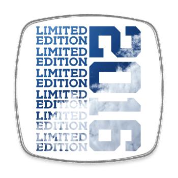 10 YEARS LIMITED EDITION 2016 10TH BIRTHDAY - Square fridge magnet - white - Front