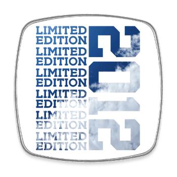 14 YEARS LIMITED EDITION 2012 14TH BIRTHDAY - Square fridge magnet - white - Front