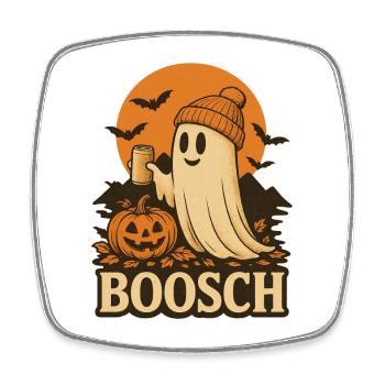 Ghost Busch Halloween Boosch Gruseliges Kostüm T-Shirt - Viereckiger Kühlschrankmagnet - Weiß - Vorne
