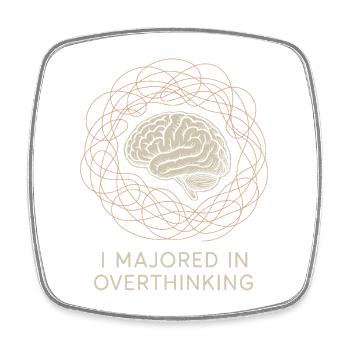 Future psychologist diagnose me - Square fridge magnet - white - Front