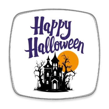 Joyeux halloween - Magnet carré - blanc - Devant