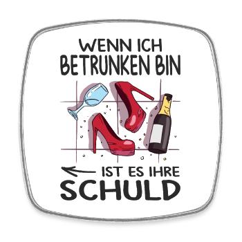Beste Freundin Geschenk Partnerlook Mädelsabend - Viereckiger Kühlschrankmagnet - Weiß - Vorne