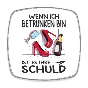 Beste Freundin Geschenk Partnerlook Mädelsabend - Viereckiger Kühlschrankmagnet - Weiß - Vorne