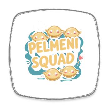 Pelmeni Pelmenis - Viereckiger Kühlschrankmagnet - Weiß - Vorne