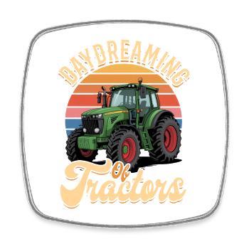 Tractor Kids Farm Lifestyle - Viereckiger Kühlschrankmagnet - Weiß - Vorne