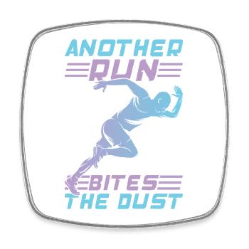 Courir une autre course mord le marathon Cadeau - Magnet carré - blanc - Devant