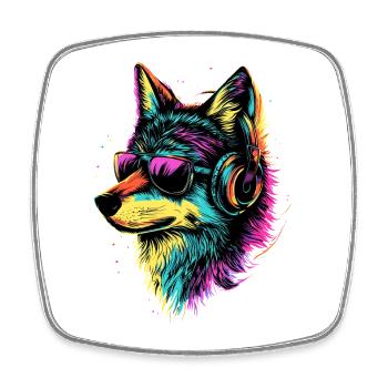 Wolf Love Wolves Wolf Pack Wolfhound Wild Wolf - Square fridge magnet - white - Front