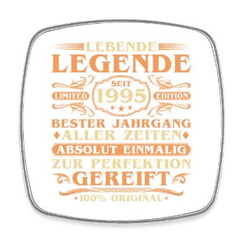 30th Birthday Born 1995 Vintage - Square fridge magnet - white - Front