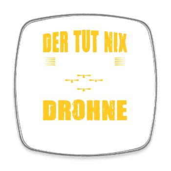 Accessoires de pilote de drone Drone Pilote de drone Cadeau - Magnet carré - blanc - Devant