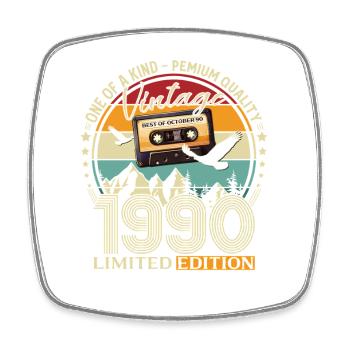 Cassette du 35e anniversaire, octobre 1990 - Magnet carré - blanc - Devant