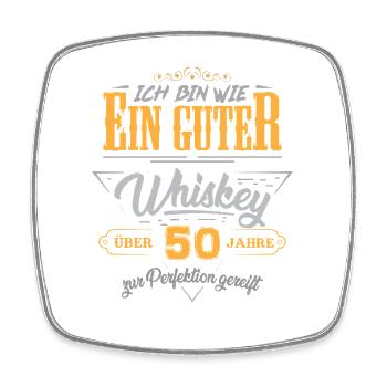55th birthday 55 years old saying gift - Square fridge magnet - white - Front