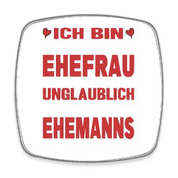Husband Gift Wife Couples Relationship Love - Square fridge magnet - white - Front