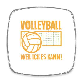 Volleyball Coach Gifts Volleyball Players - Square fridge magnet - white - Front