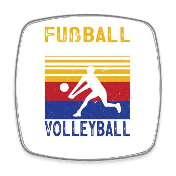 Volleyball Coach Gifts Volleyball Players - Square fridge magnet - white - Front