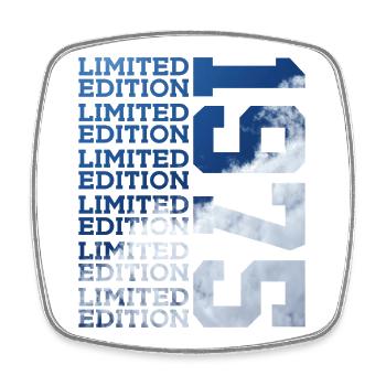 51 JAHRE LIMITED EDITION 1975 51. GEBURTSTAG - Viereckiger Kühlschrankmagnet - Weiß - Vorne
