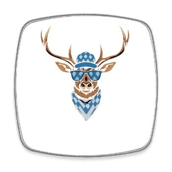 bayern_servus_hirsch9 - Square fridge magnet - white - Front
