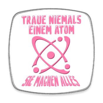 Physics Physicist Teacher Science Funny Saying - Square fridge magnet - white - Front