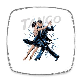 Tango Passion Couple Dance Argentine Tango - Square fridge magnet - white - Front