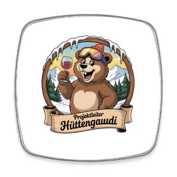 Team Party Ski Holiday Ski & Snowboarder Après Ski - Square fridge magnet - white - Front