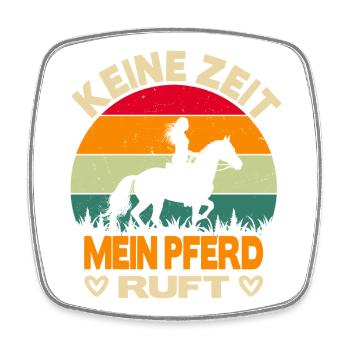 Horses Riding Stable Outfits Horse Lover - Square fridge magnet - white - Front