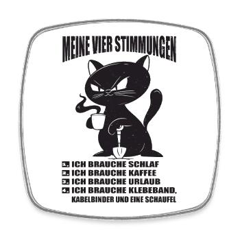 Funny Sayings Fun Outfits Irony Sarcasm - Square fridge magnet - white - Front