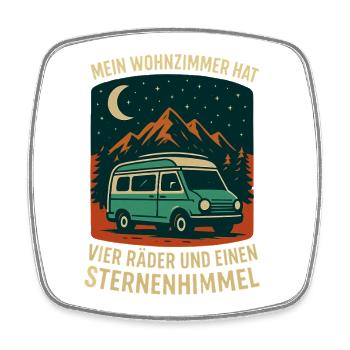 Natur Outdoor Wohnmobil Sternenhimmel Abenteuer - Viereckiger Kühlschrankmagnet - Weiß - Vorne