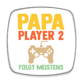 Mère Père Papa Maman Fille Fils - Magnet carré - blanc - Devant