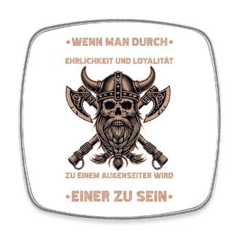Nordische Mythologie Wikinger Runen Götter - Viereckiger Kühlschrankmagnet - Weiß - Vorne