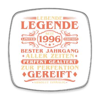 1996 Vintage Born Vintage 30th Birthday - Square fridge magnet - white - Front