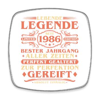 1986 Vintage Born Vintage 40ème anniversaire - Magnet carré - blanc - Devant