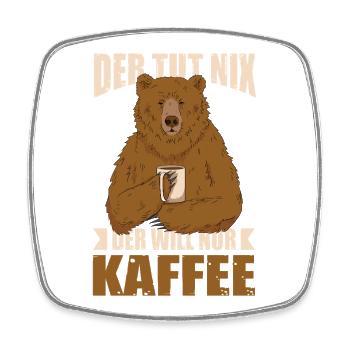 Funny Sayings Fun Outfits Irony Sarcasm - Square fridge magnet - white - Front