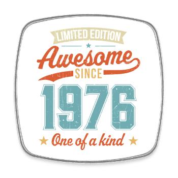 Awesome Since 1976 - Square fridge magnet - white - Front