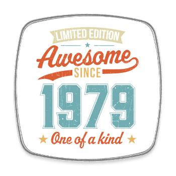 Awesome Since 1979 - Square fridge magnet - white - Front