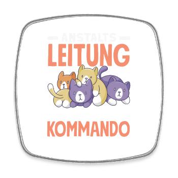 Anstaltsleitung Chef Leitung - Viereckiger Kühlschrankmagnet - Weiß - Vorne