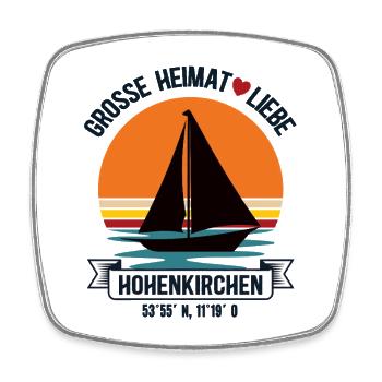 Hohenkirchen Heimat Ostsee Mecklenburg Vorpommern  - Viereckiger Kühlschrankmagnet - Weiß - Vorne