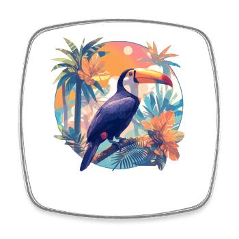 Toucans Toucan - Square fridge magnet - white - Front