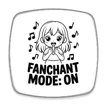 K-Pop Fanchant Korea Musik - Viereckiger Kühlschrankmagnet - Weiß - Vorne