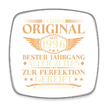 30th Birthday Vintage Original 1996 Vintage - Square fridge magnet - white - Front