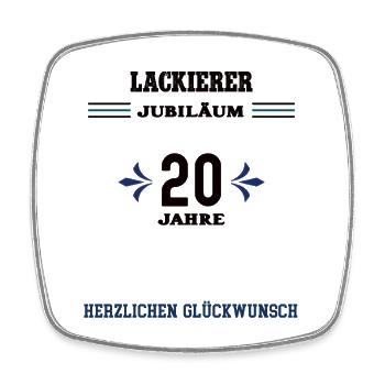 Painter 20th anniversary Twentieth anniversary - Square fridge magnet - white - Front