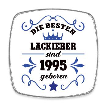 Painter Birthday Vintage 1995 Painter 95 - Square fridge magnet - white - Front