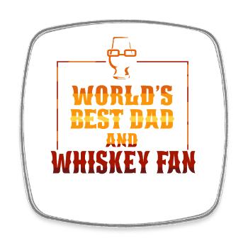 Whiskey Saying Whiskey Drinker Whiskey Lovers - Square fridge magnet - white - Front