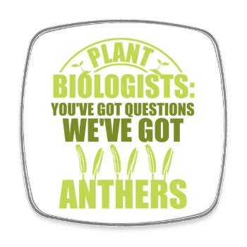 Biology Teacher Biologist Microbiology Biologist - Square fridge magnet - white - Front