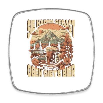 Hiking Sayings Hiker Hiking Outfits - Square fridge magnet - white - Front